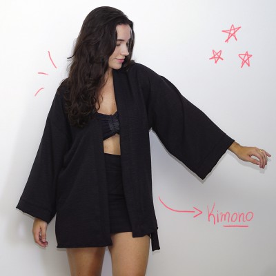 Kimono Preto Kimono Preto